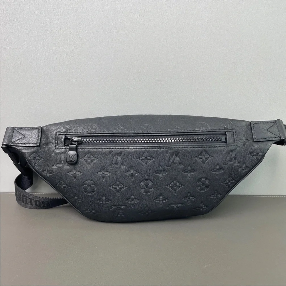 Louis Vuitton Black Monogram Embossed‎ Belt Bag